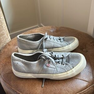 Superga grey shoes